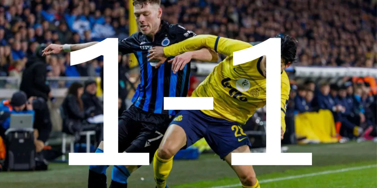 Geen winnaar in Club Brugge – Union: Een toptreffen van passie en spanning