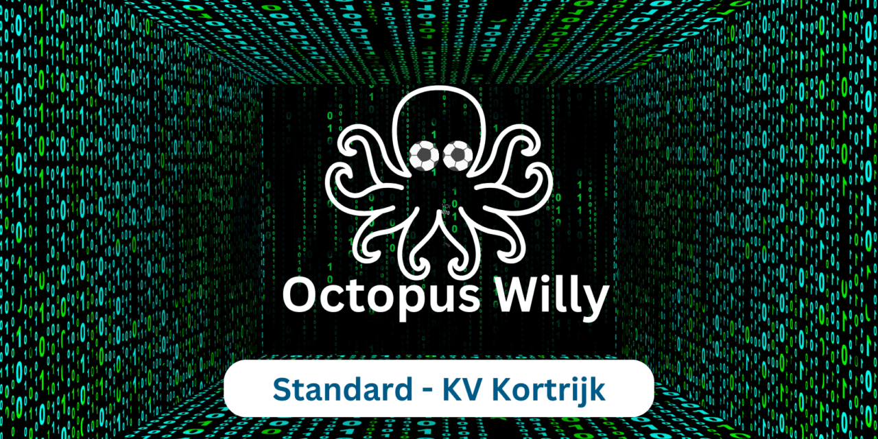 Octopus Willy’s ongezouten voetbalvoorspelling: Standard vs Kortrijk