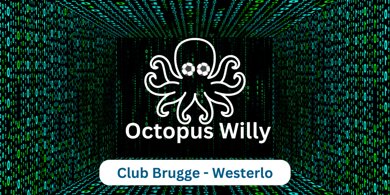 Octopus Willy analyseert en voorspelt Club Brugge vs Westerlo