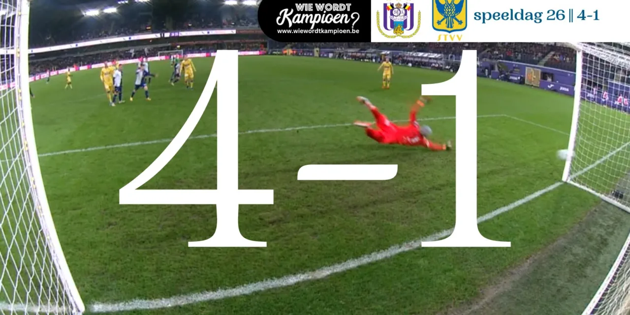 Doelpuntenfestijn in het Lotto Park: Anderlecht overklast STVV met 4-1